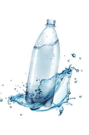 Three bottles of mineral water